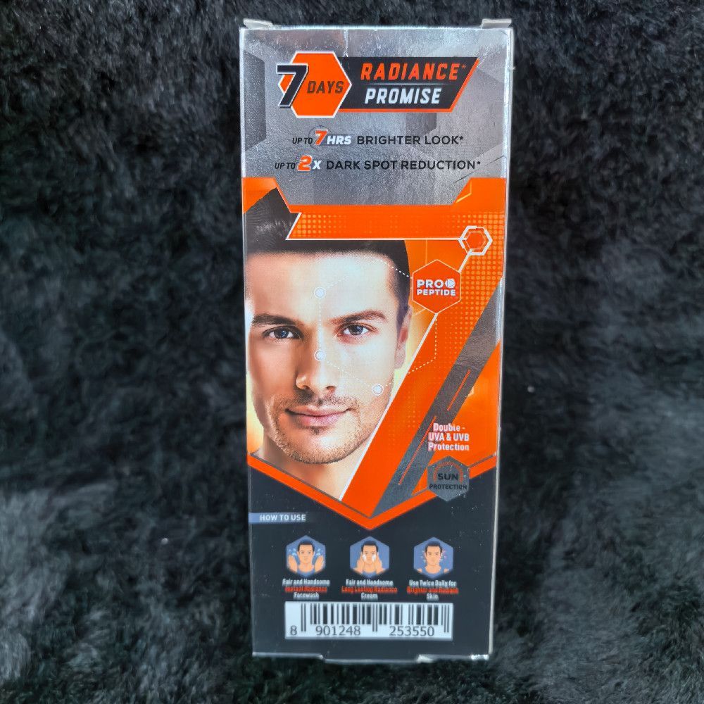 Grey Orange White Black 7 Days Radiance Promise Cream Box Pro Peptide