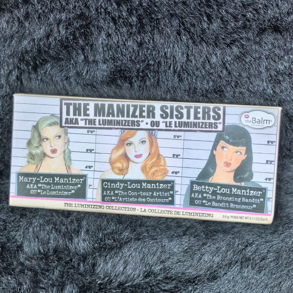 The Manizer Sisters Retro Makeup Palette – Beige Cream Black Pink