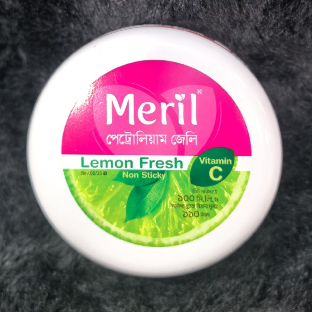 Meril Petroleum Jelly Lemon Fresh Vitamin C Plastic Container