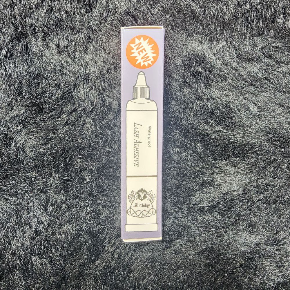 Waterproof Lash Adhesive – Multi‑Colour Box (Purple, White, Gold)