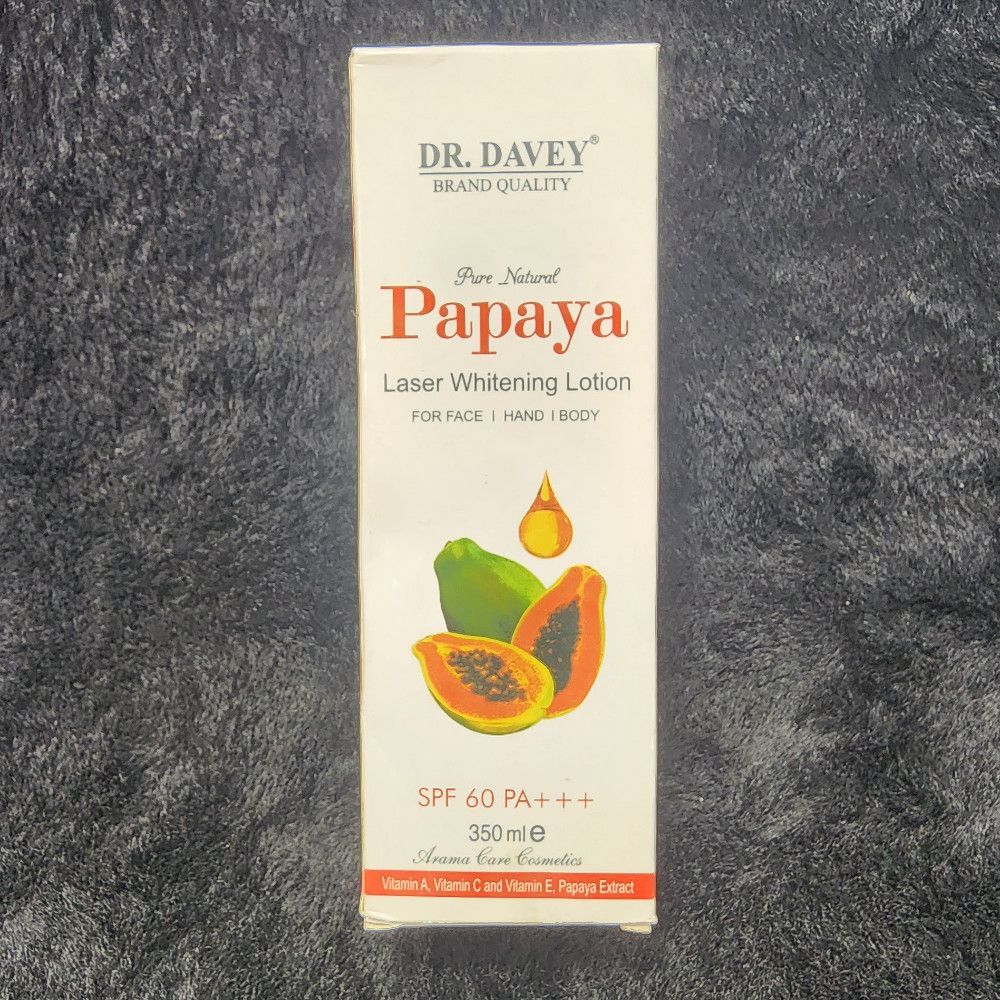 Papaya Laser Whitening Lotion SPF 60 PA+++ 350 ml Skin Brightening Cream for Daily Use