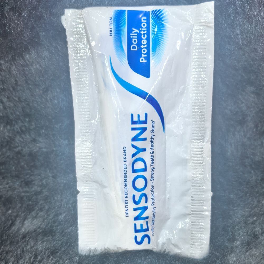 Sensodyne Daily Protection Toothpaste Sample Sachet White Blue