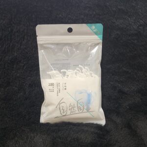 100-Count Plastic Floss Picks – White, Clear & Blue Hygiene Tools