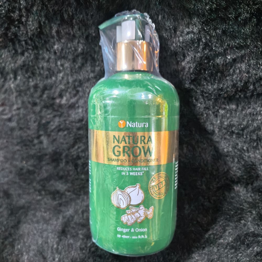 Natura Grow Ginger & Onion Shampoo and Conditioner Hair Fall Control