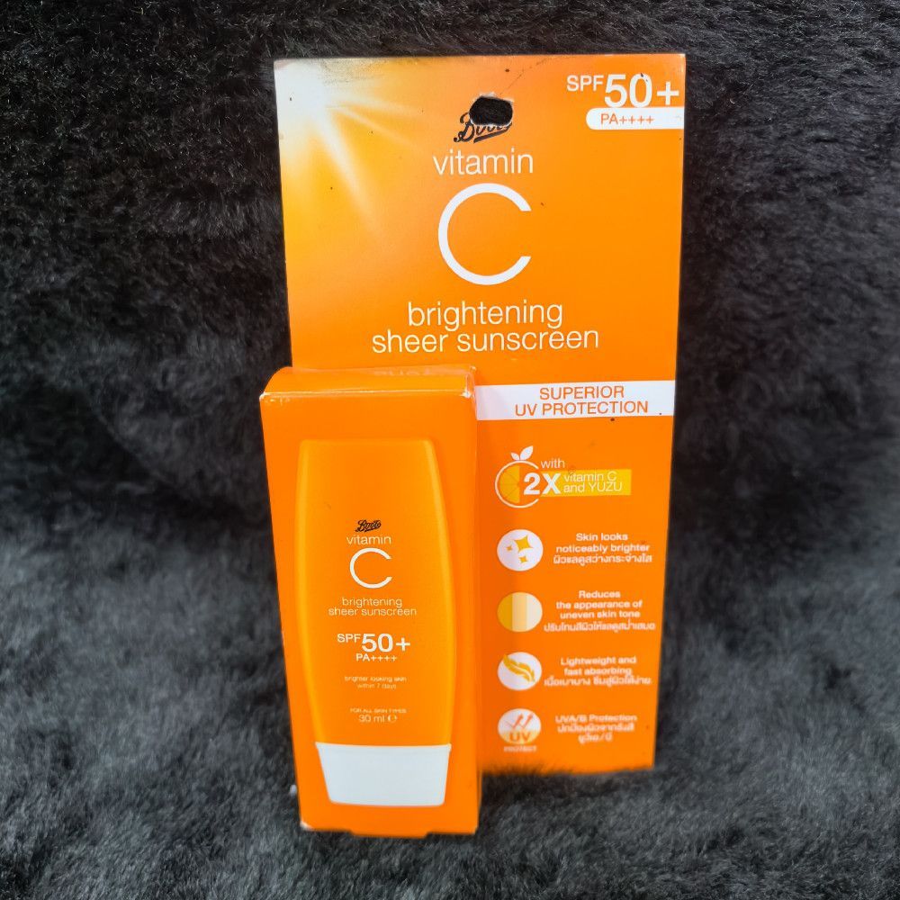 Boots Vitamin C Brightening Sheer Sunscreen SPF 50+ PA++++ 50ml