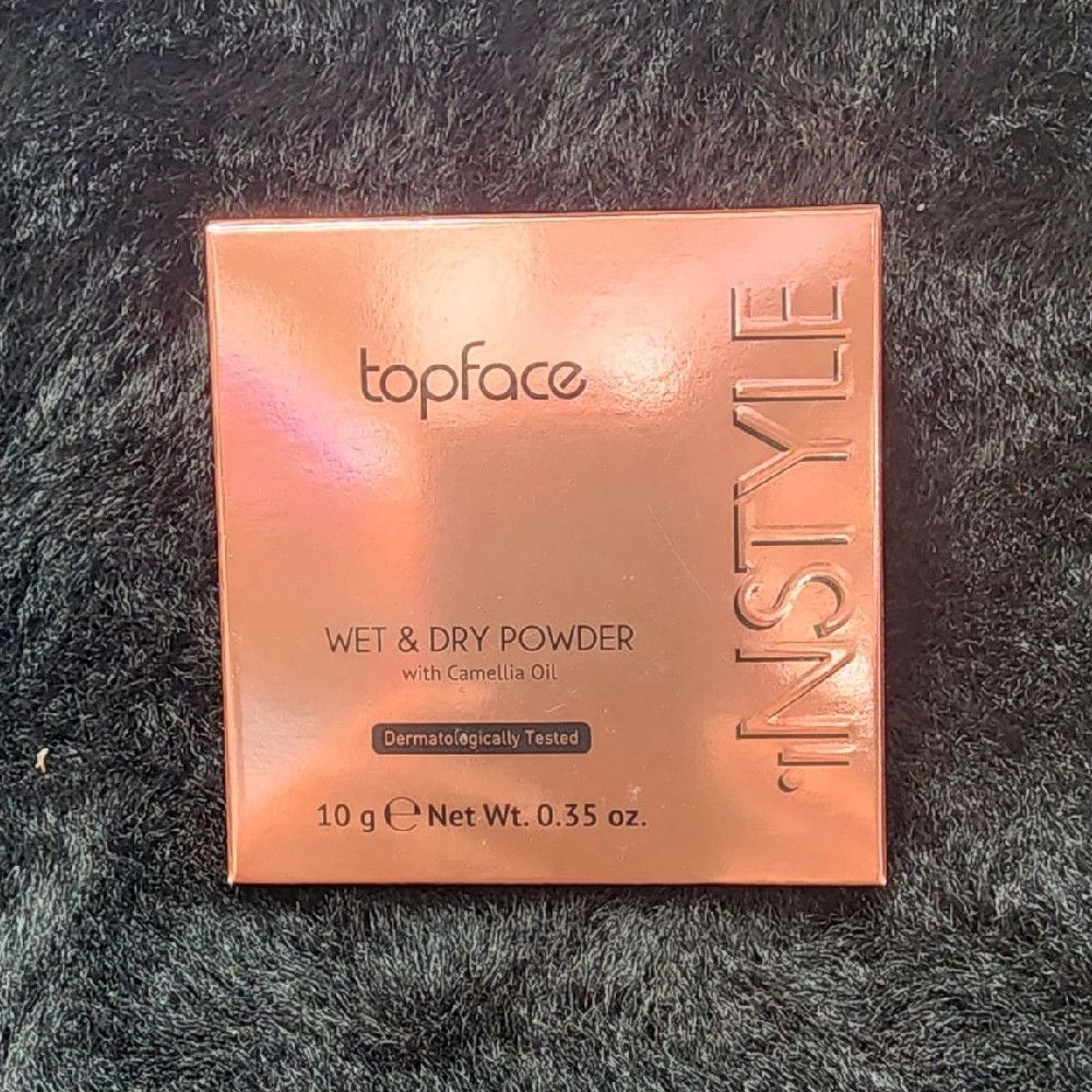 Topface Wet & Dry Powder Black & Rose Gold Face Powder 10g Tested
