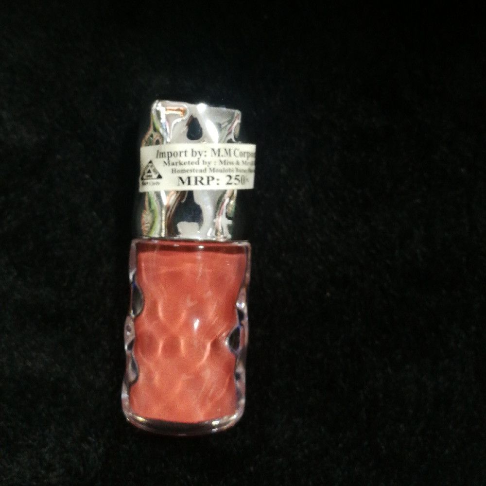 Marbled Pink, Silver & Clear Nail Polish in Glass Bottle – 1 Piece