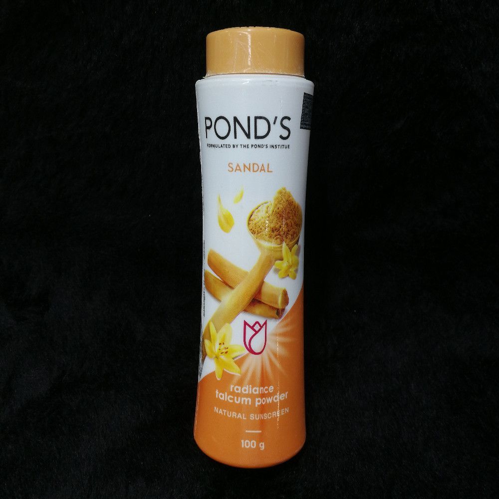 Pond's Sandal Radiance Talcum Powder 100g Natural Sunscreen for Skin