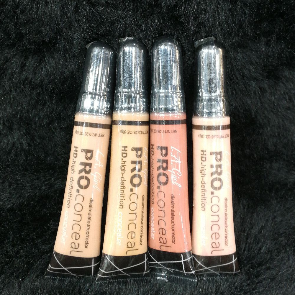 PRO.conceal HD High-Definition Concealer Tubes – Beige, Cream, Pink & Brown for Professional Makeup