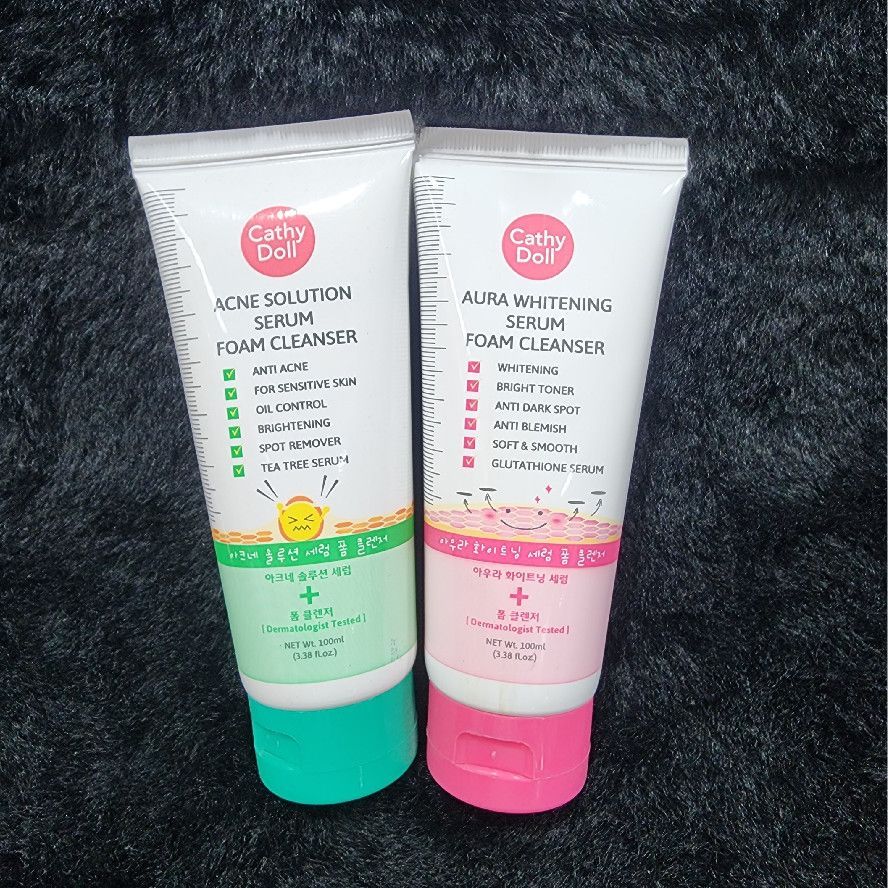 Cathy Doll Acne Solution Serum Foam Cleanser for Brightening Skin