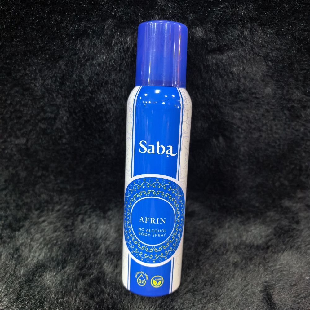 Saba Afrin Alcohol Free Vegan Body Spray with Mandala Pattern