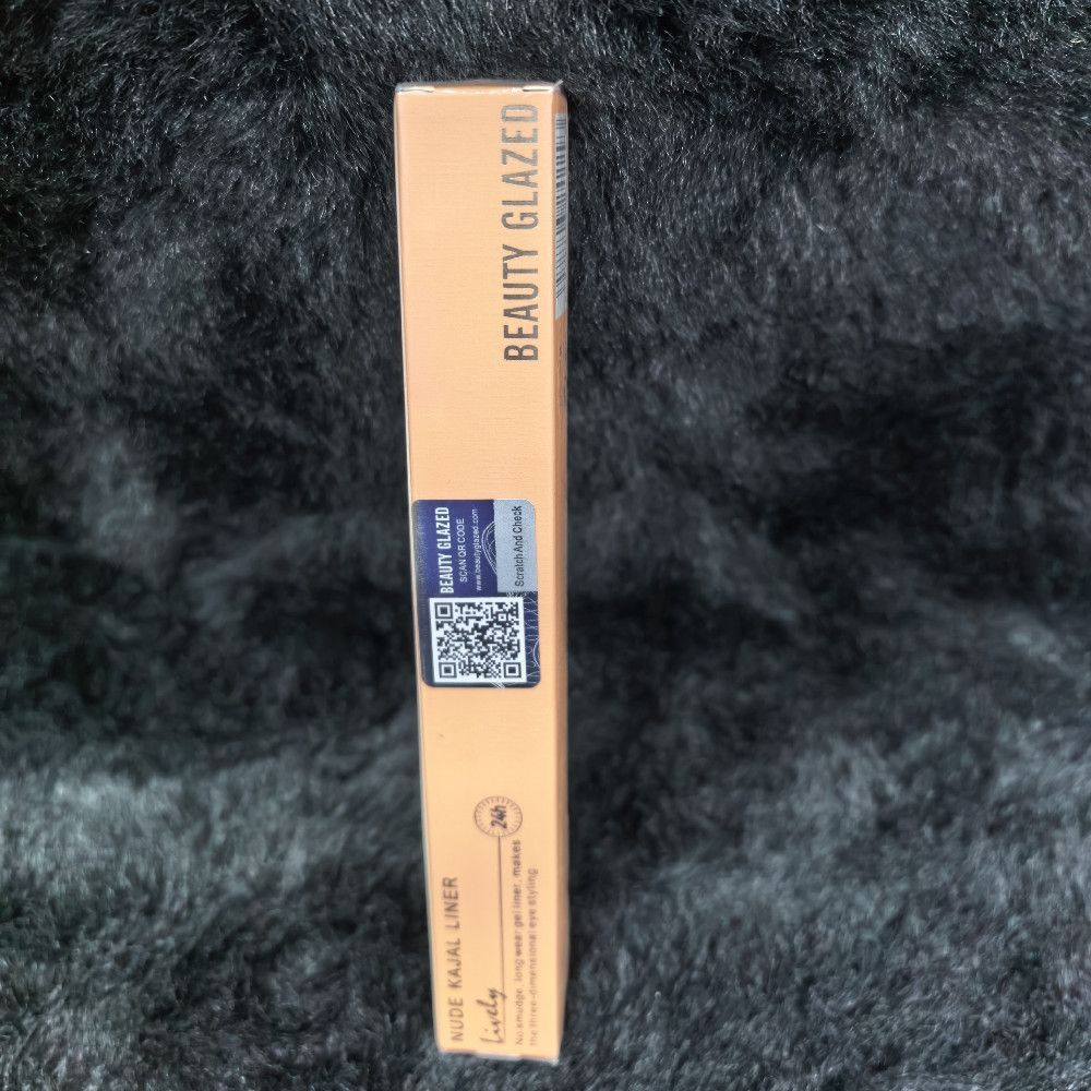 Beauty Glazed Nude Kajal Liner Orange And Black Cardboard Box