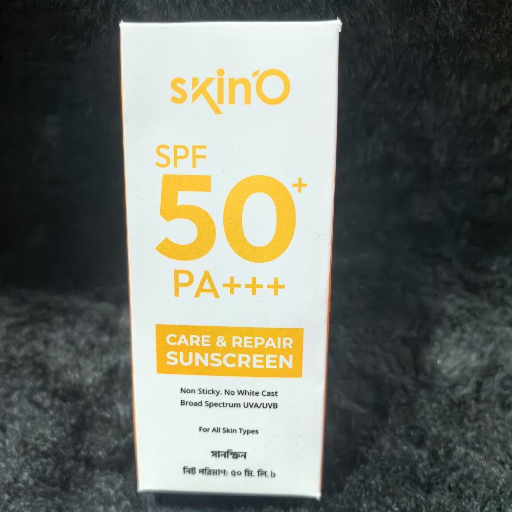 Skin'o SPF 50+ PA+++ Care & Repair Sunscreen Non Sticky 50ml Pack