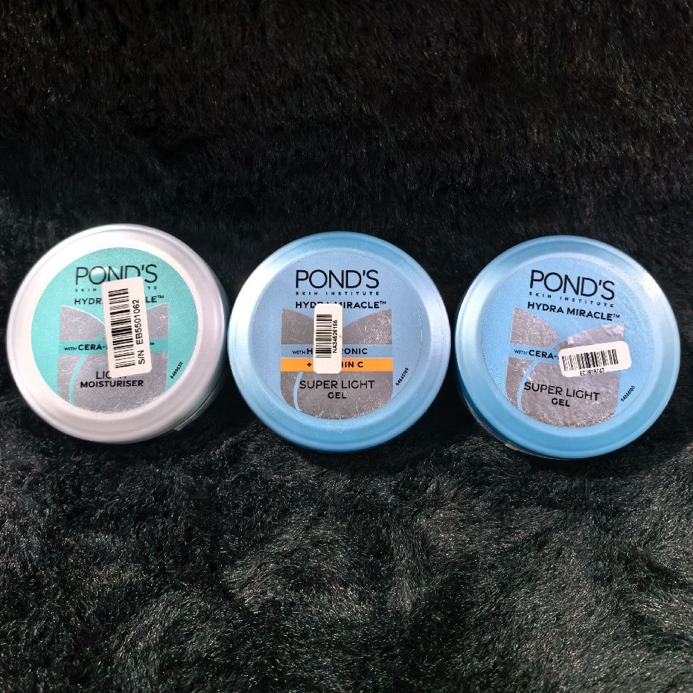 POND'S Hydra Miracle Super Light Gel Face Moisturiser, Blue, Silver
